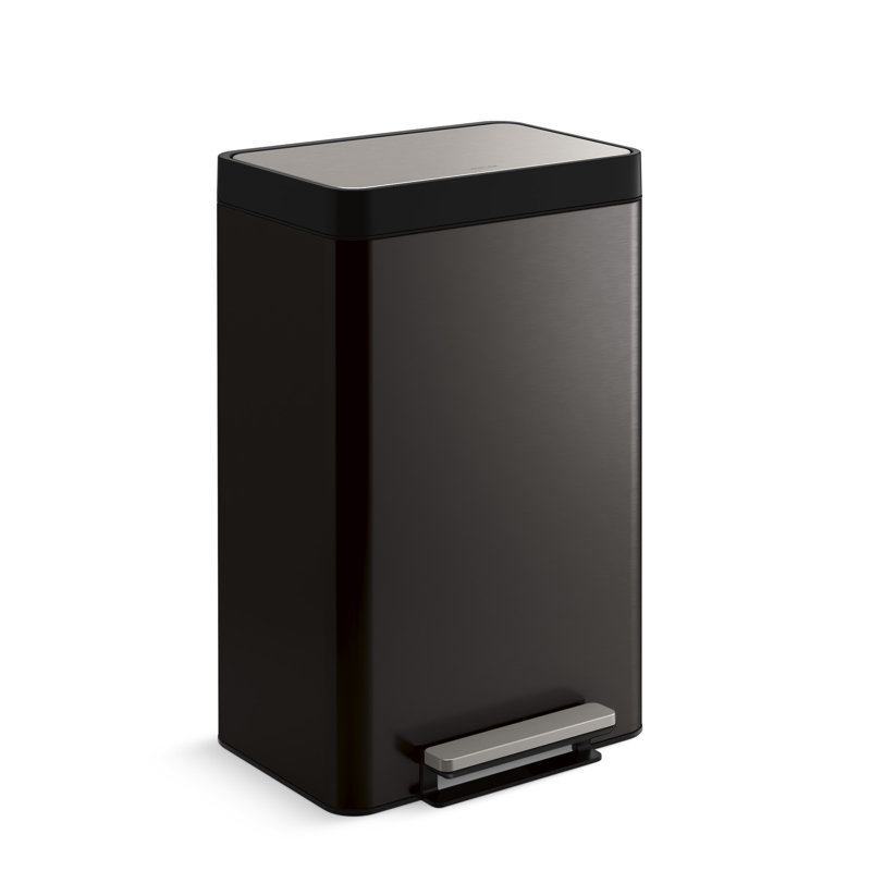 Kohler Dual Compartment 13 Gallon Step On Trash Can & Reviews Wayfair